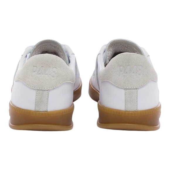 P448 NWOT Monza Leather and Suede Lace-Up Sneakers w/ Box - Size 38/7.5-8 - Picture 5 of 6